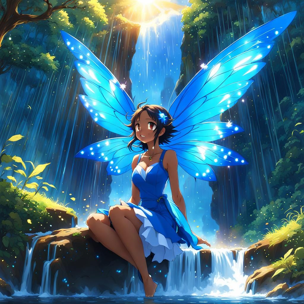 Blue Anime Fairy 2