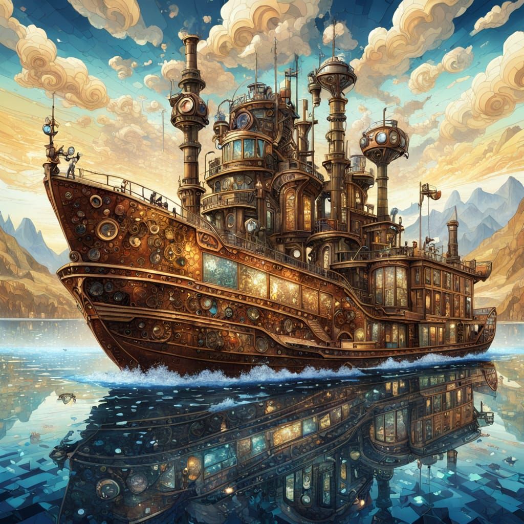 Vintage Steampunk Voyage  by @TravellerUK