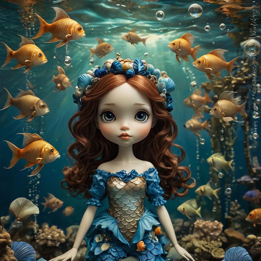 Vintage mermaid