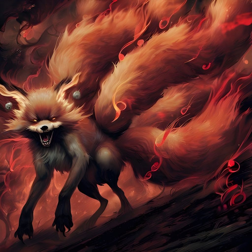 Kitsune, the Malignant Yōkai - AI Generated Artwork - NightCafe Creator