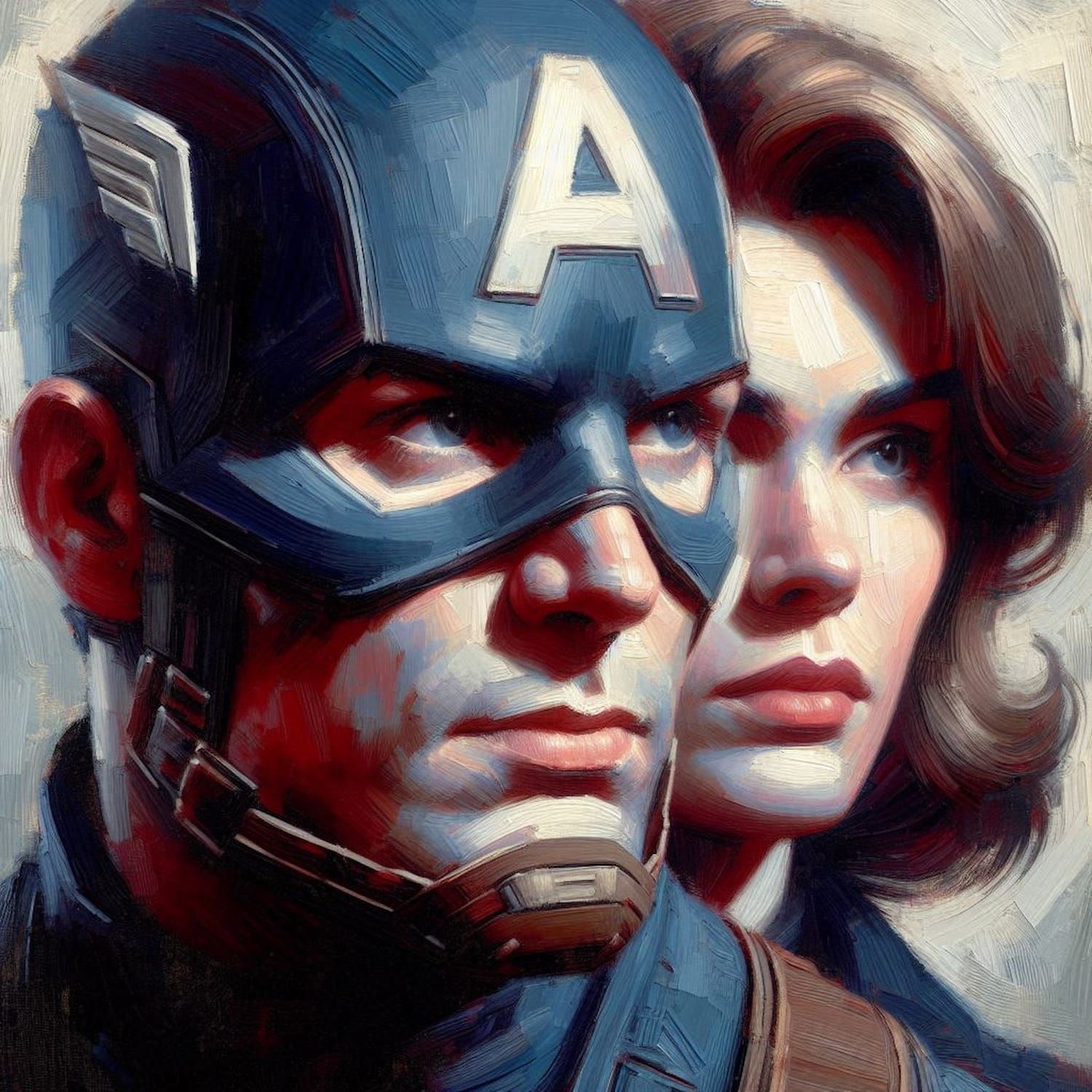 Marvel Portraits: Captain America and Agent Maria Hill