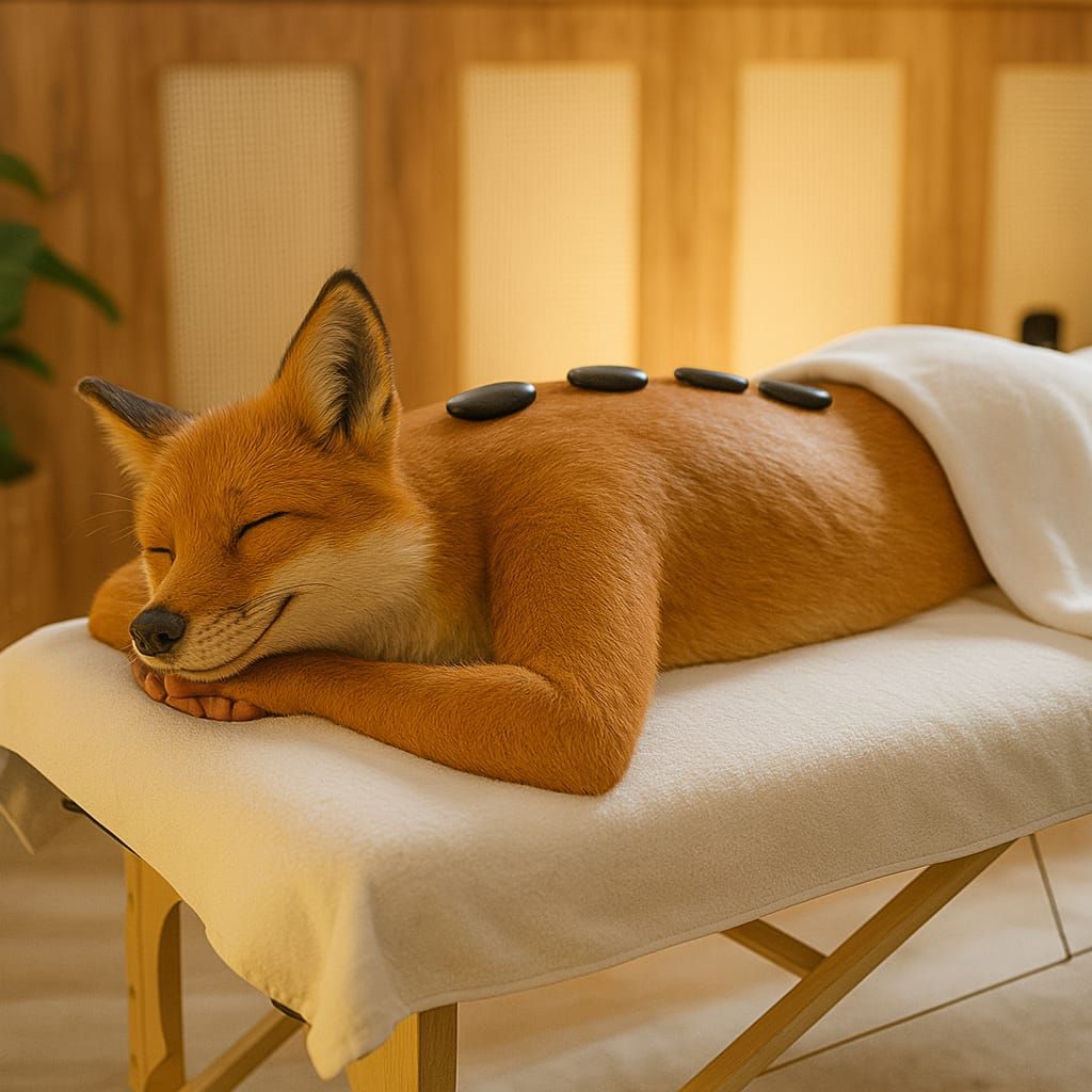 Massage - Relaxed Fox