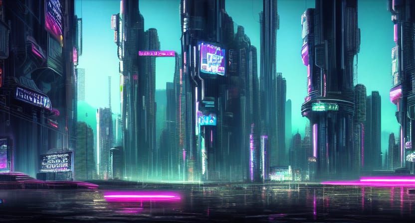 cyberpunk landscape