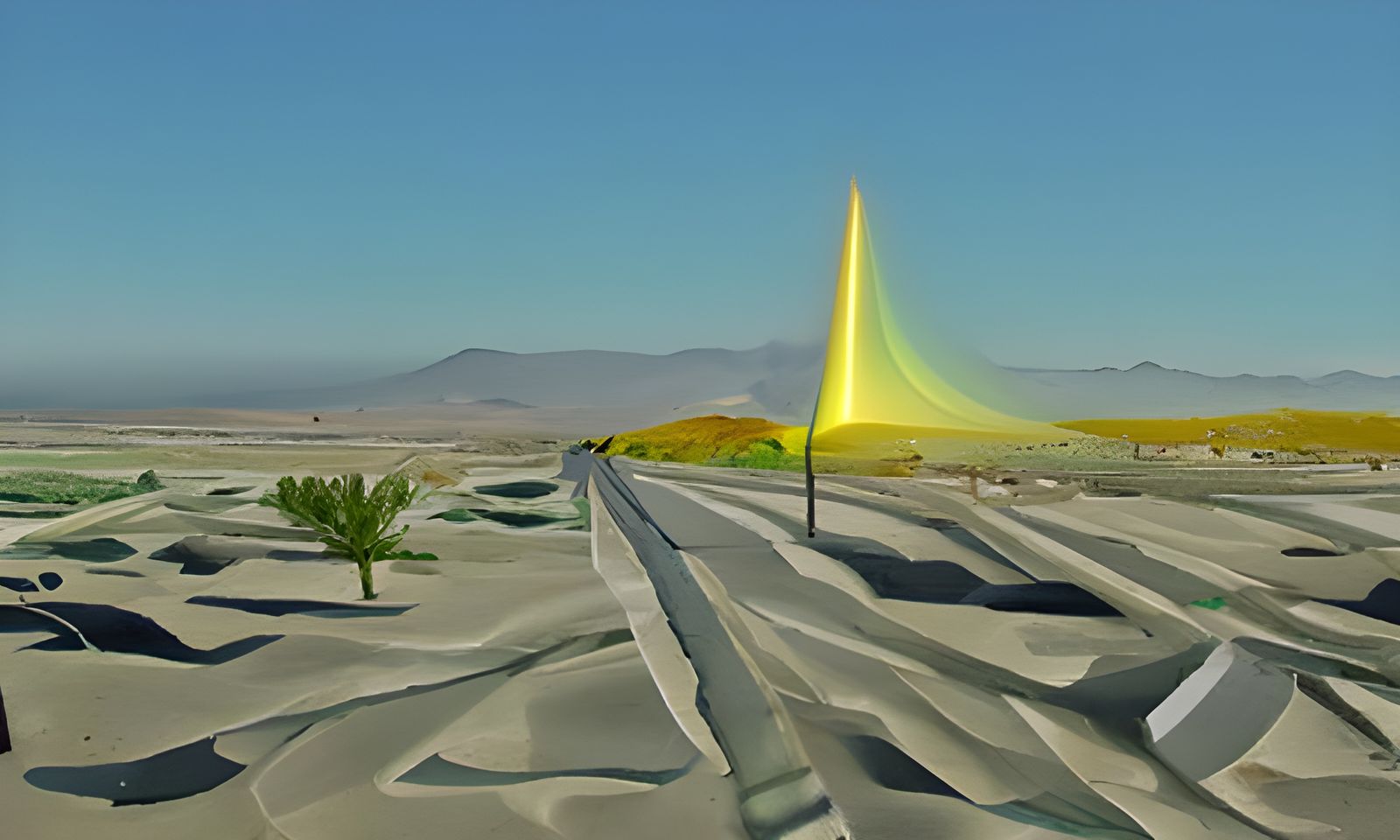 Desert with a road