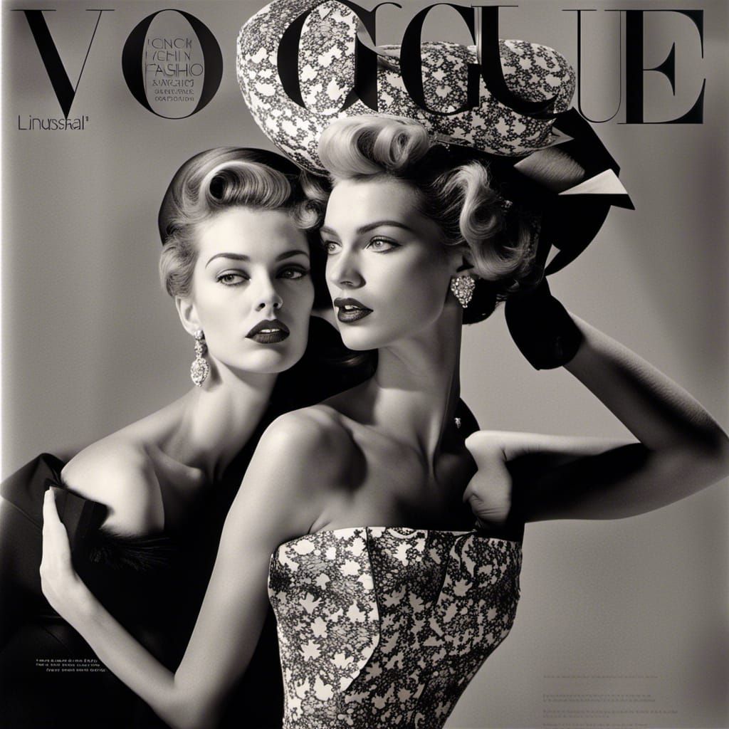 1950's French Vogue Magazine Cover Shoot +
