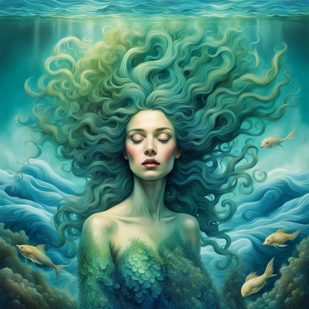 Mermaid - AI Generated Artwork - NightCafe Creator