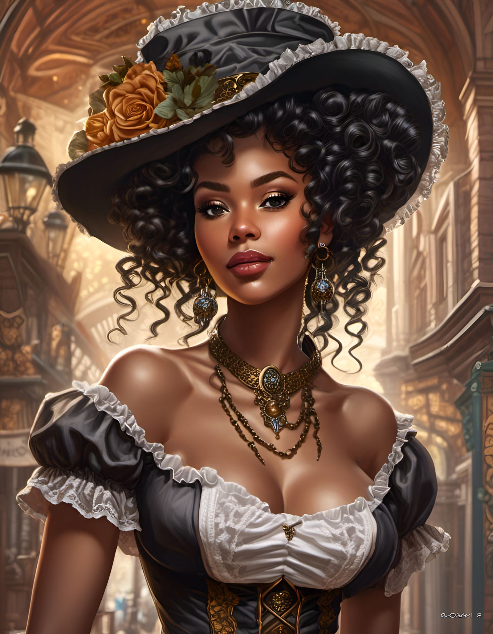 Victorian Black Lady  by @SirHeckerich