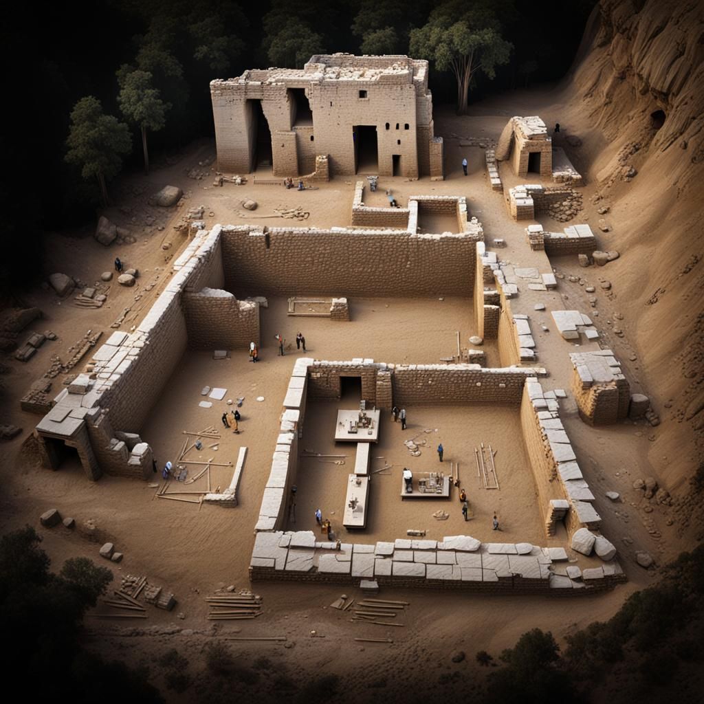 Second series : Evolution of a Archaeological drawing 4