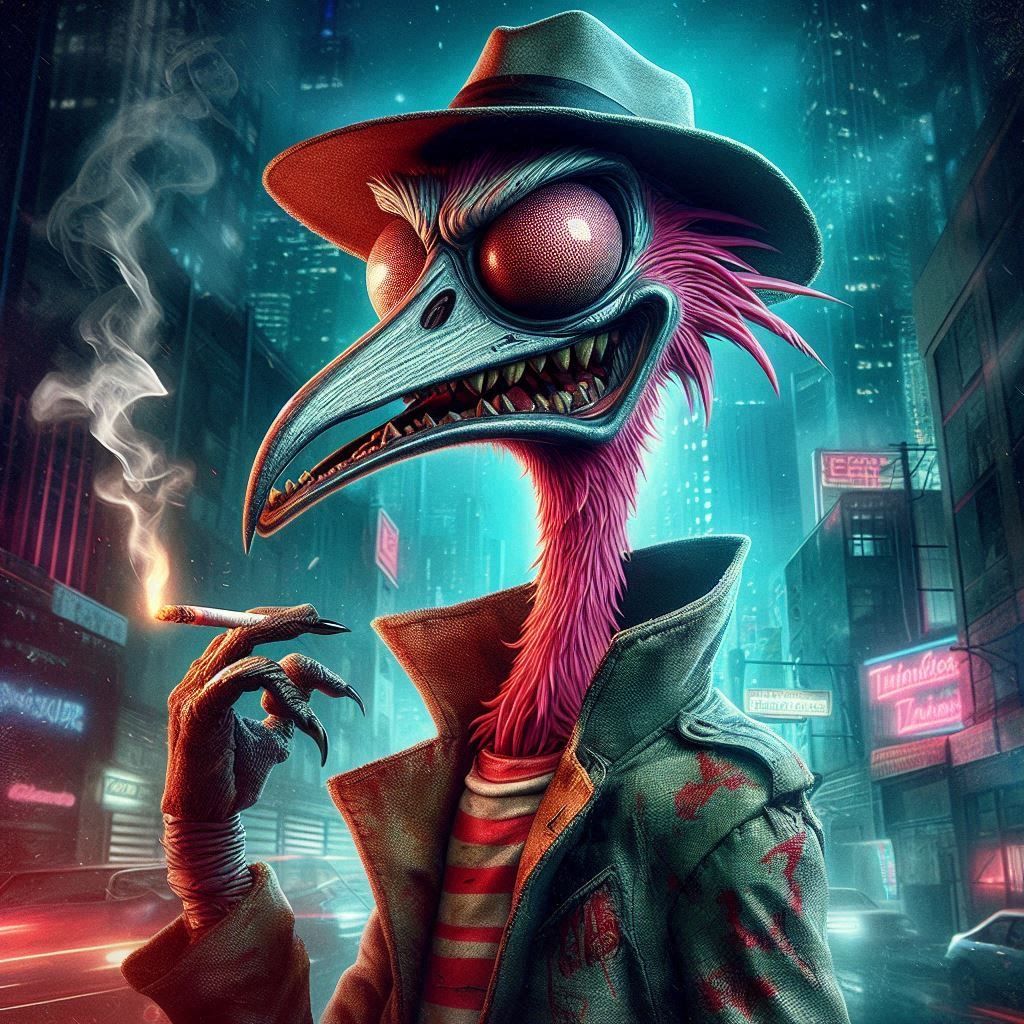 Flamingo Kenku by Jhonen Vasquez