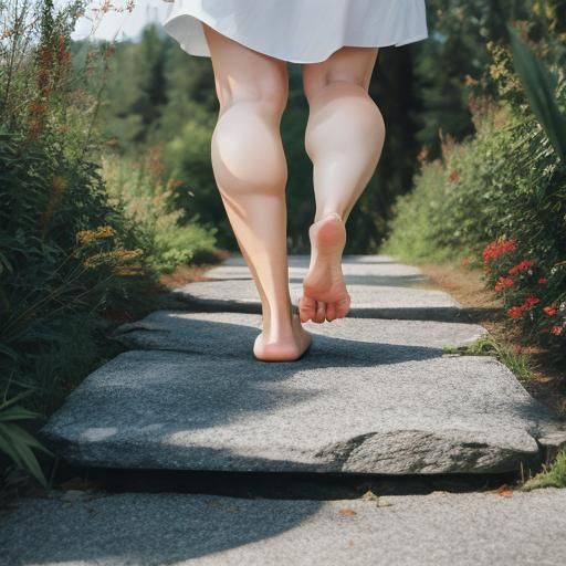 Whimsical Footprint in Digital Rendering