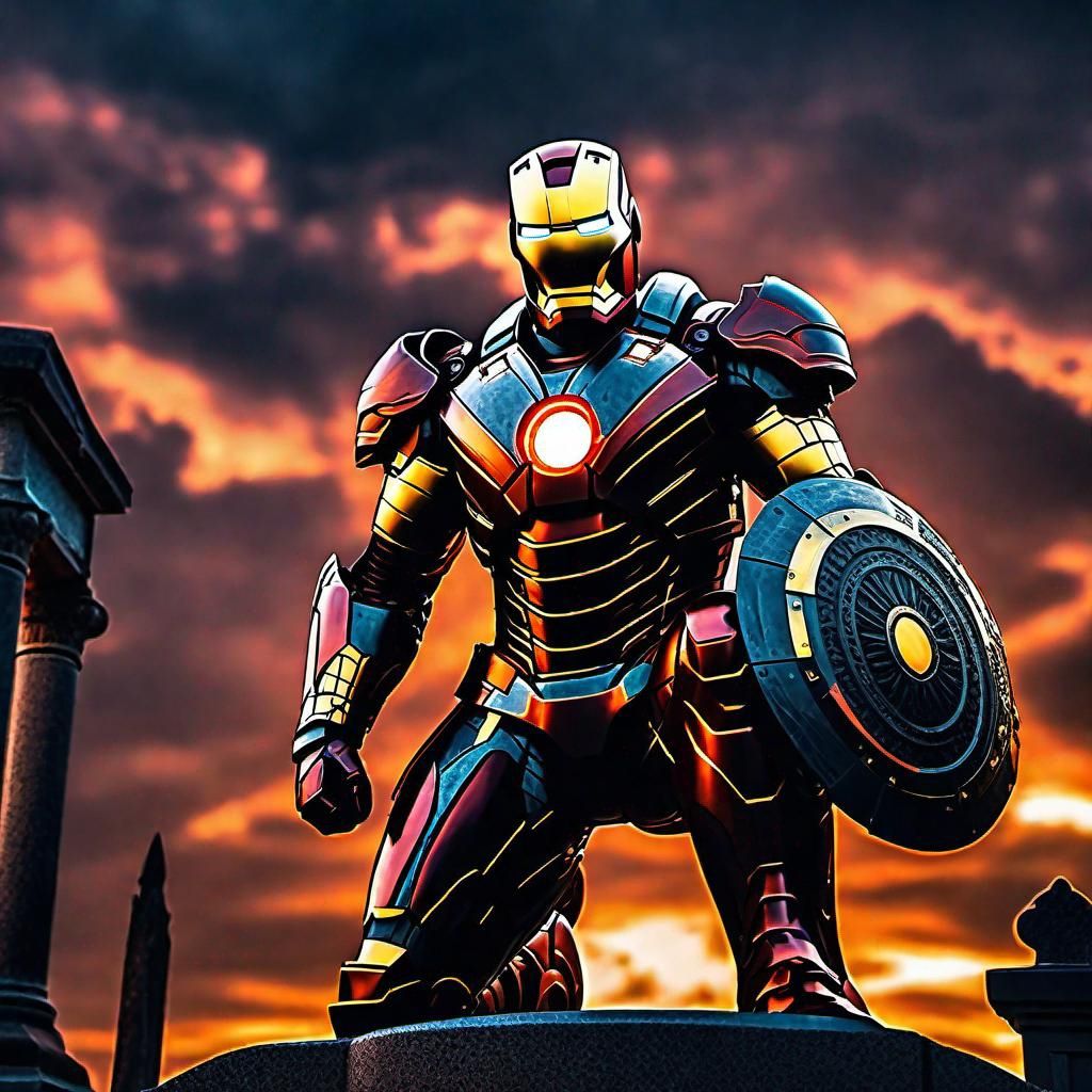 Iron-Man with special shield