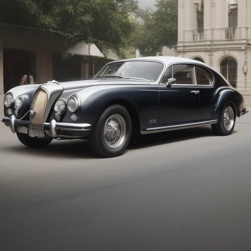 Super low classic luxury limousine fastback car bugatti retro white and maroon