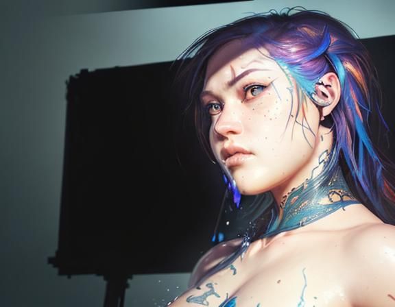 Hyperrealistic, splash art, concept art, mid shot, intricate...