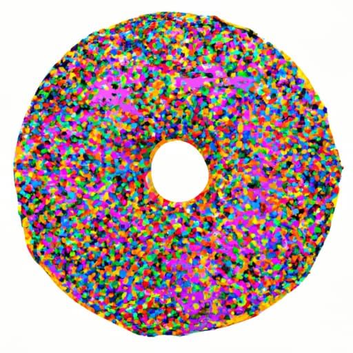 A sprinkled donut mandala AI Generated Artwork NightCafe Creator