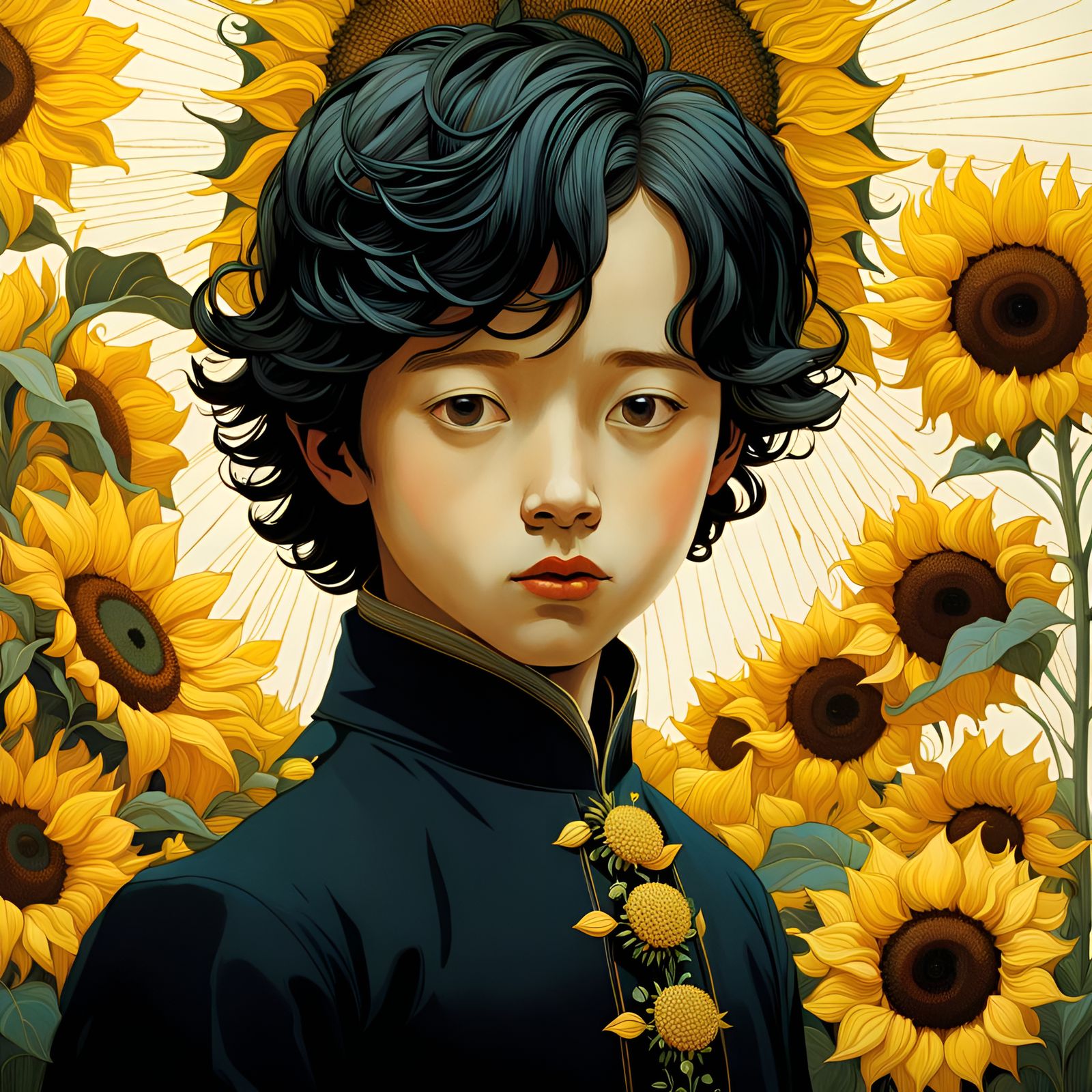 SUNFLOWER PRINCE  by @JustBubu
