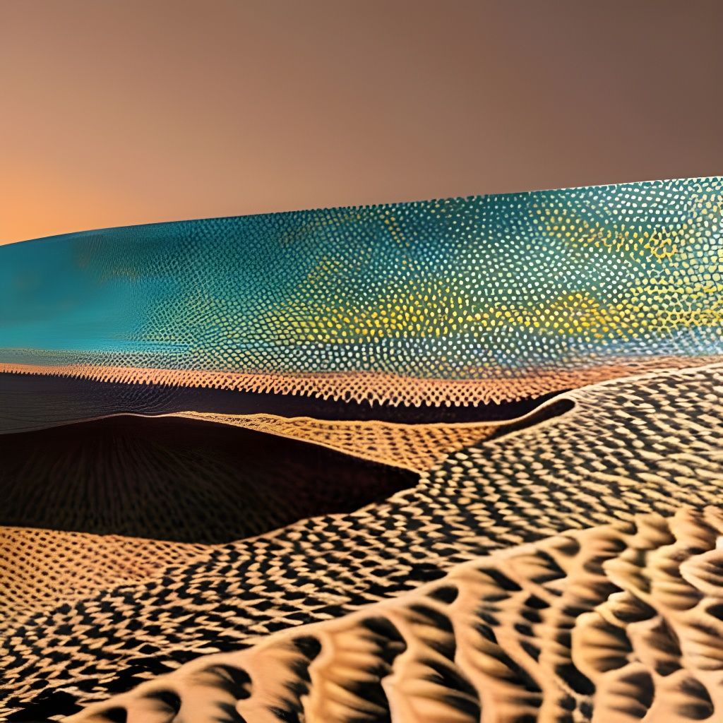 Sand Dunes of a Lizard's Scale