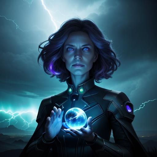Glowing Thunder Strike in a Jar: Sci-Fi Fantasy