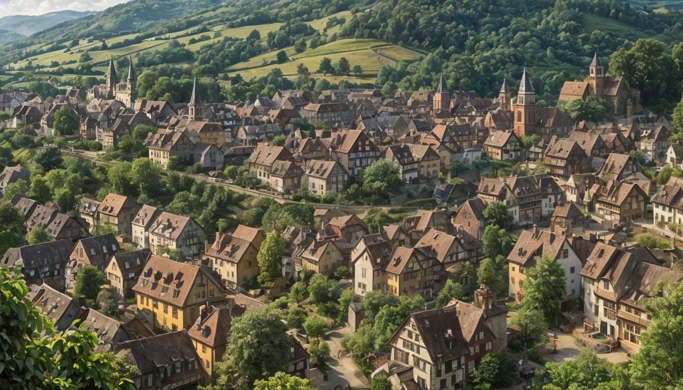 An Alsace Wine Village