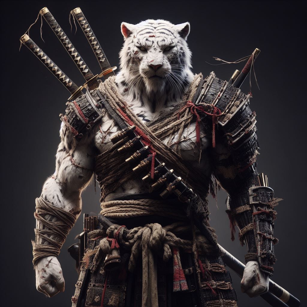 White tiger samurai