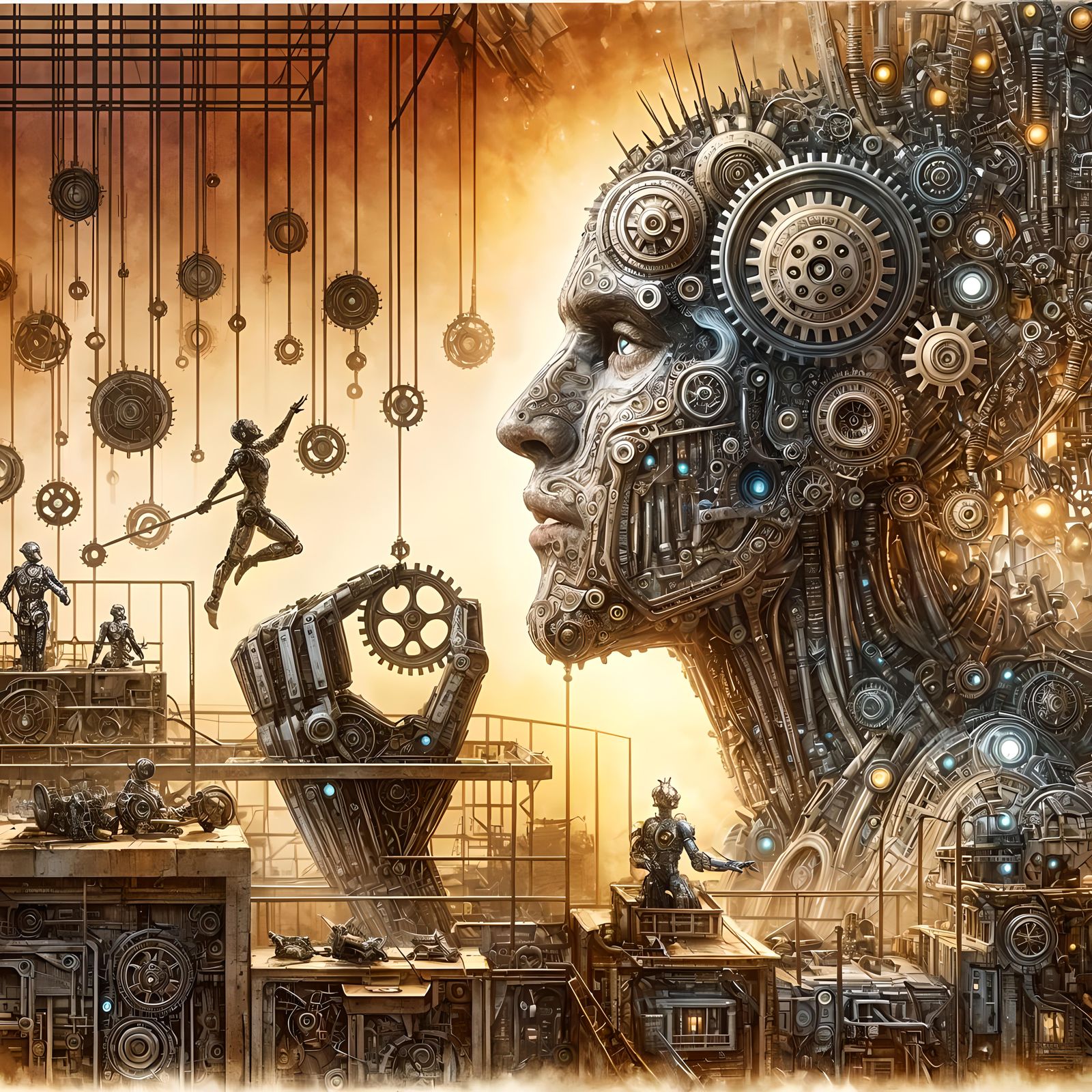 Creating mechanoids  by @NewAgerJul