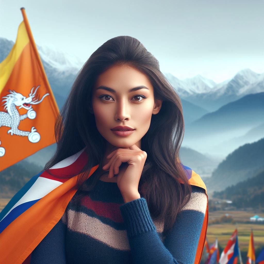 A Bhutanese girl