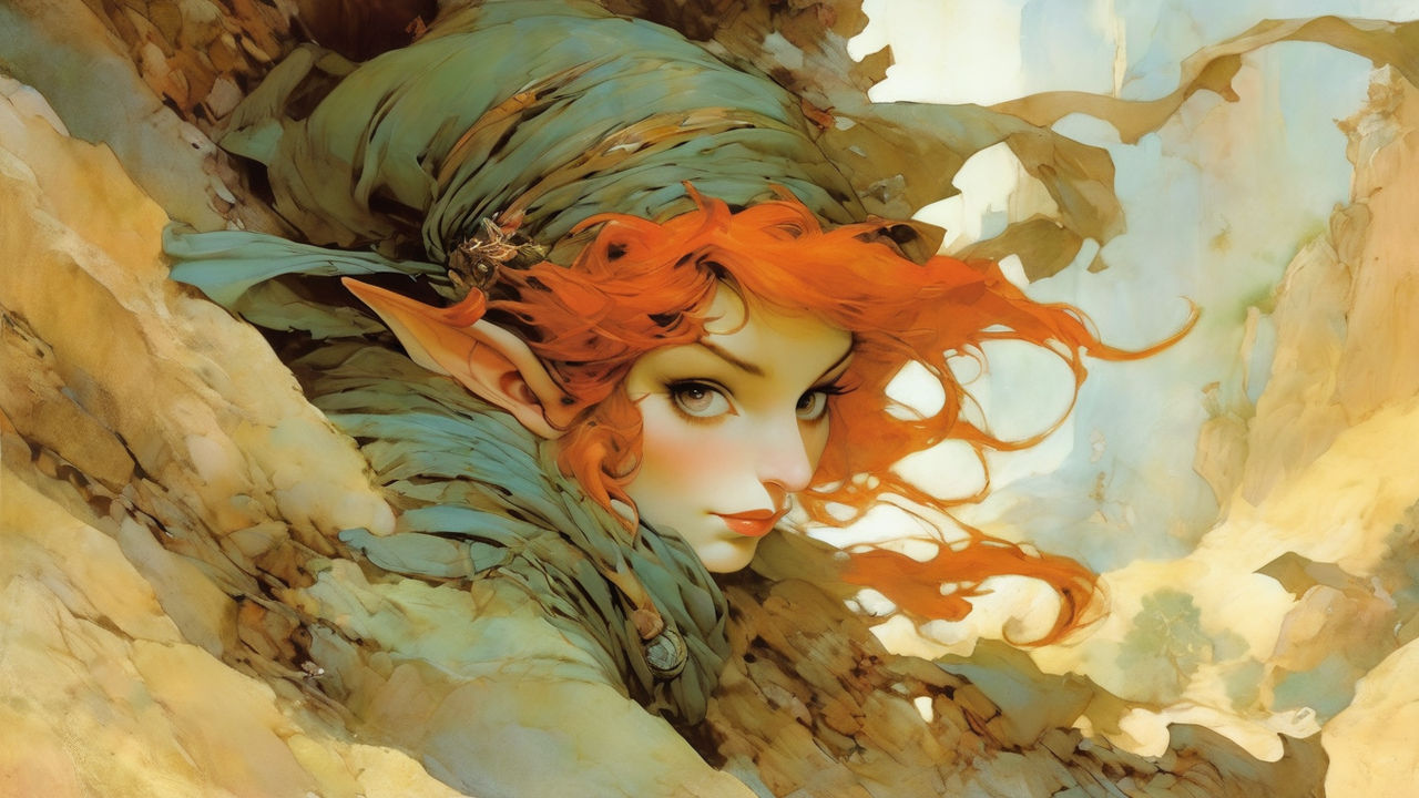 Vintage Fantasy Pin Up