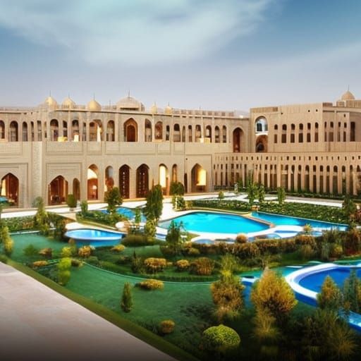 Persian grand luxury golden city