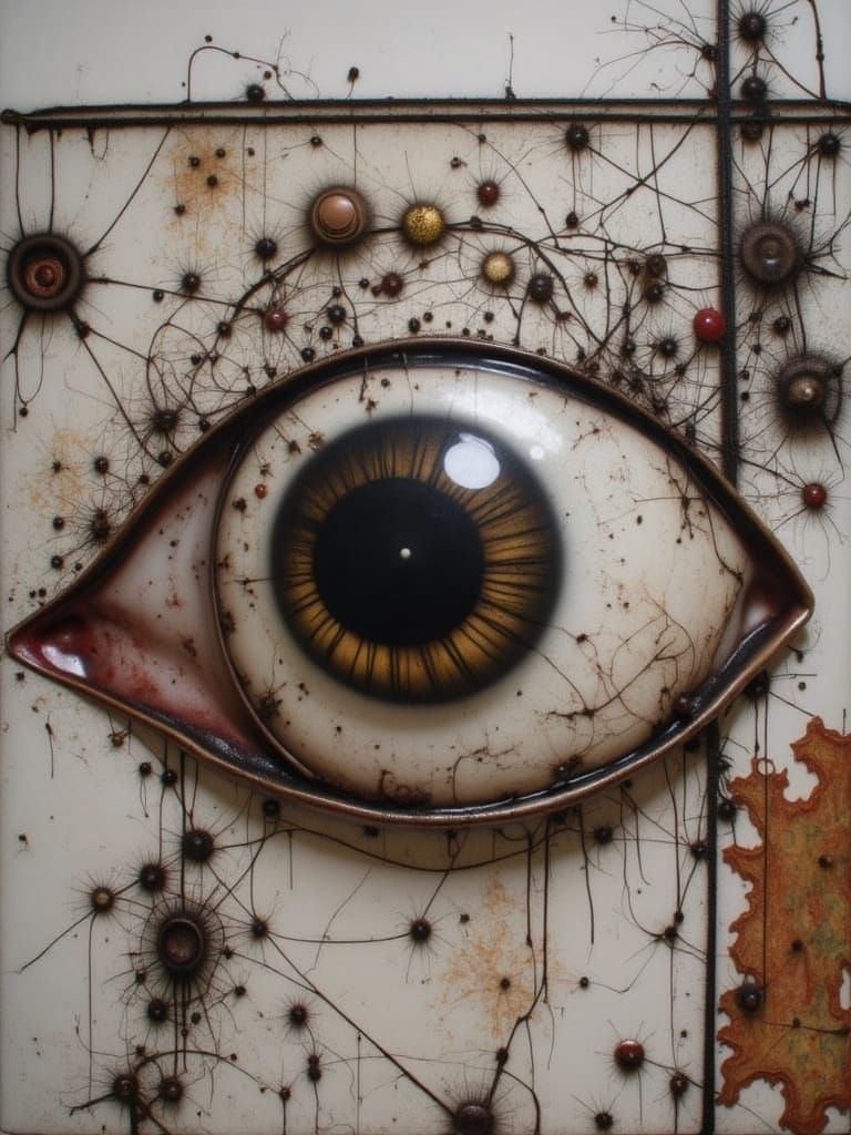 Surreal Man From Knowhere in Dadaist Style