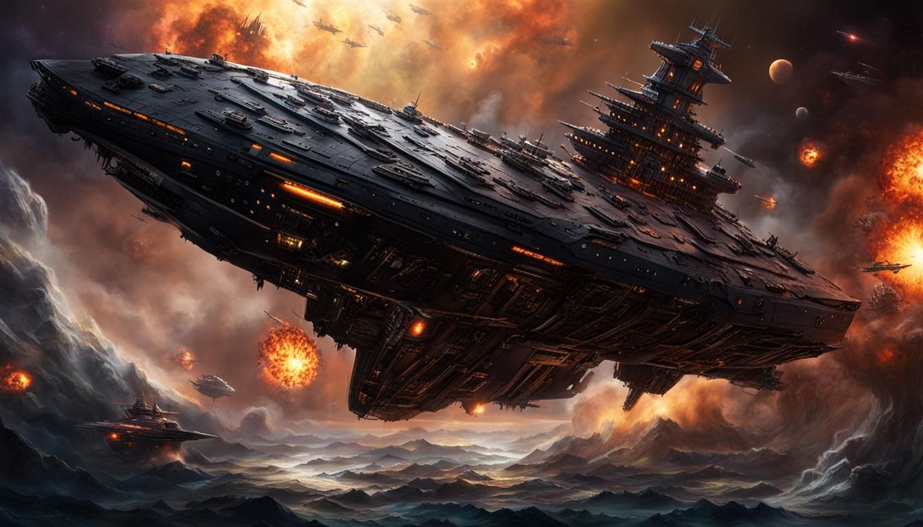 Space battle v2  by @Peter Chan