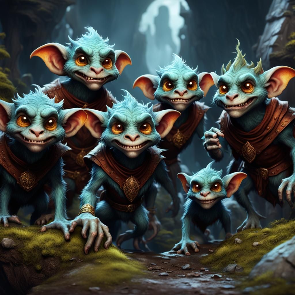 Group of mischievous imps - AI Generated Artwork - NightCafe Creator