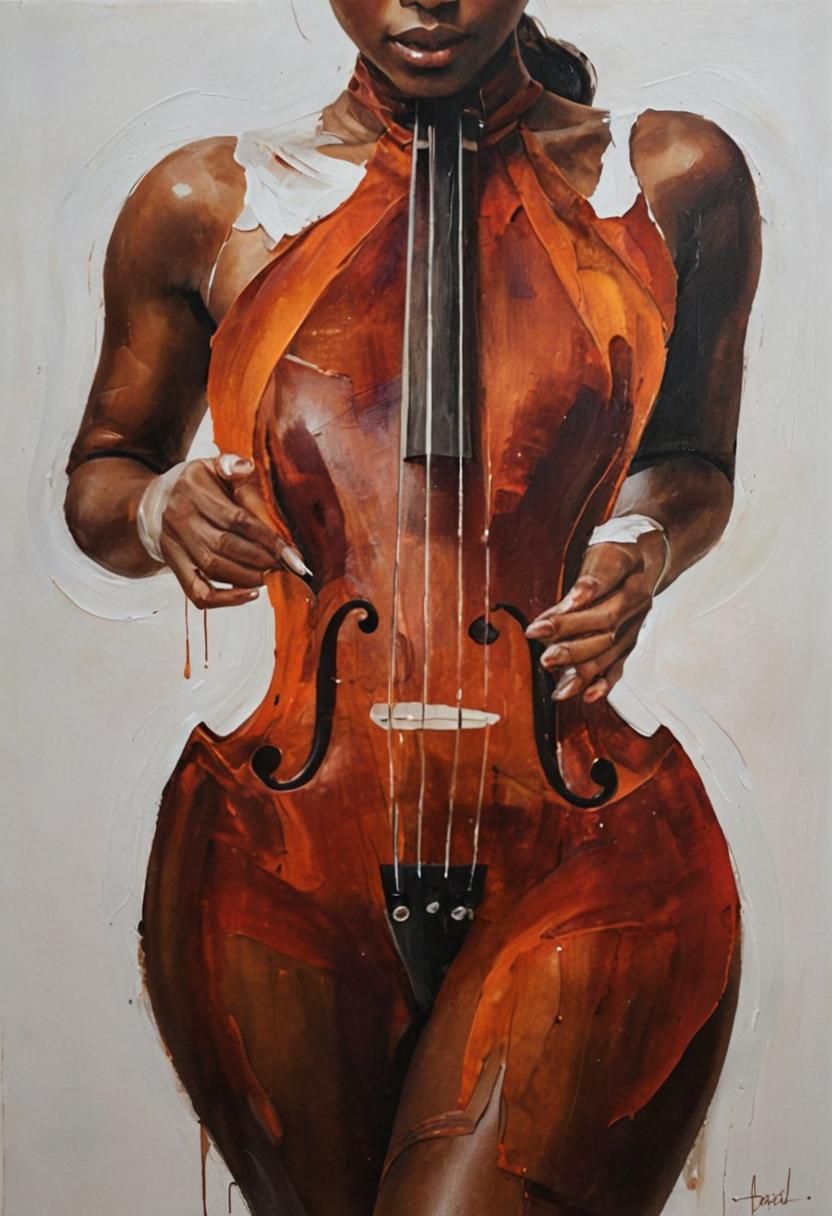 Human-Violin Fusion Art