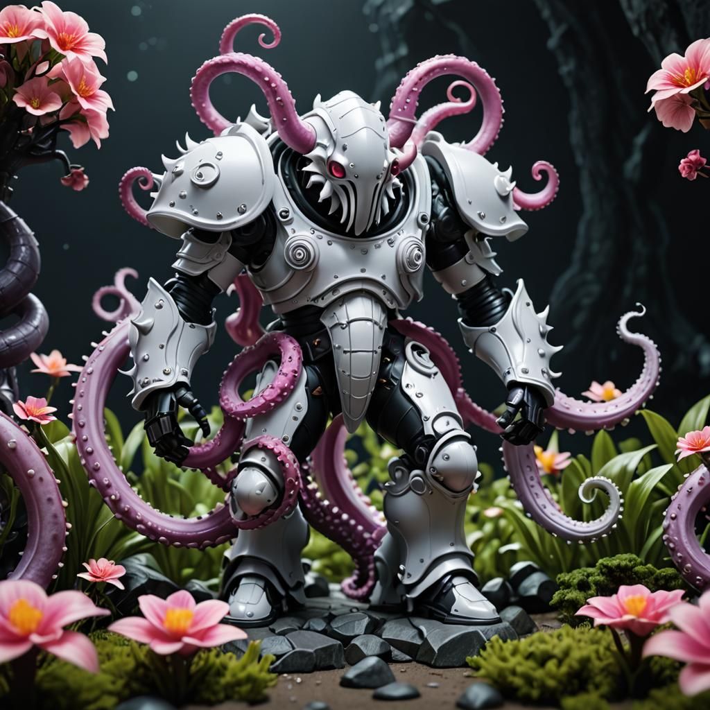 Tentacle Knight (ReShade prompt) - AI Generated Artwork - NightCafe Creator