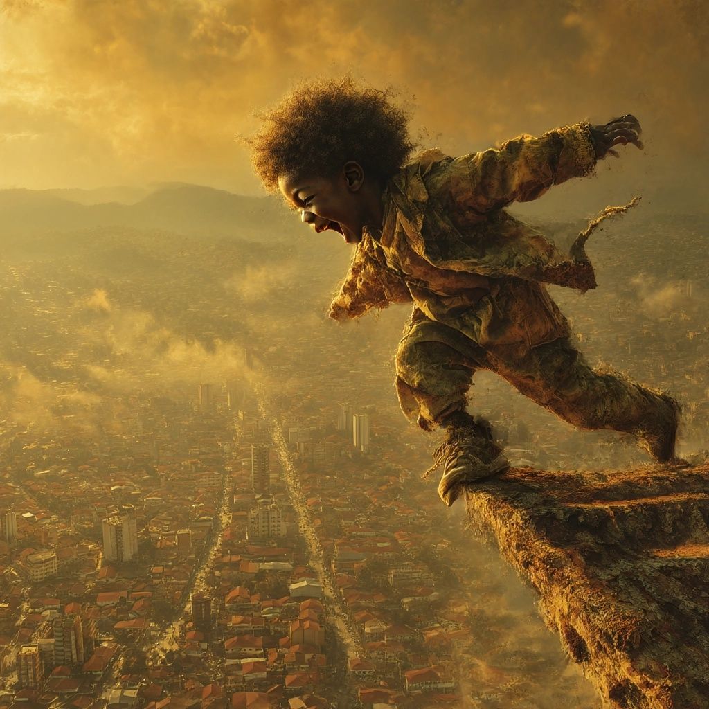 Beat My Art: Fearless Balance at Sunset