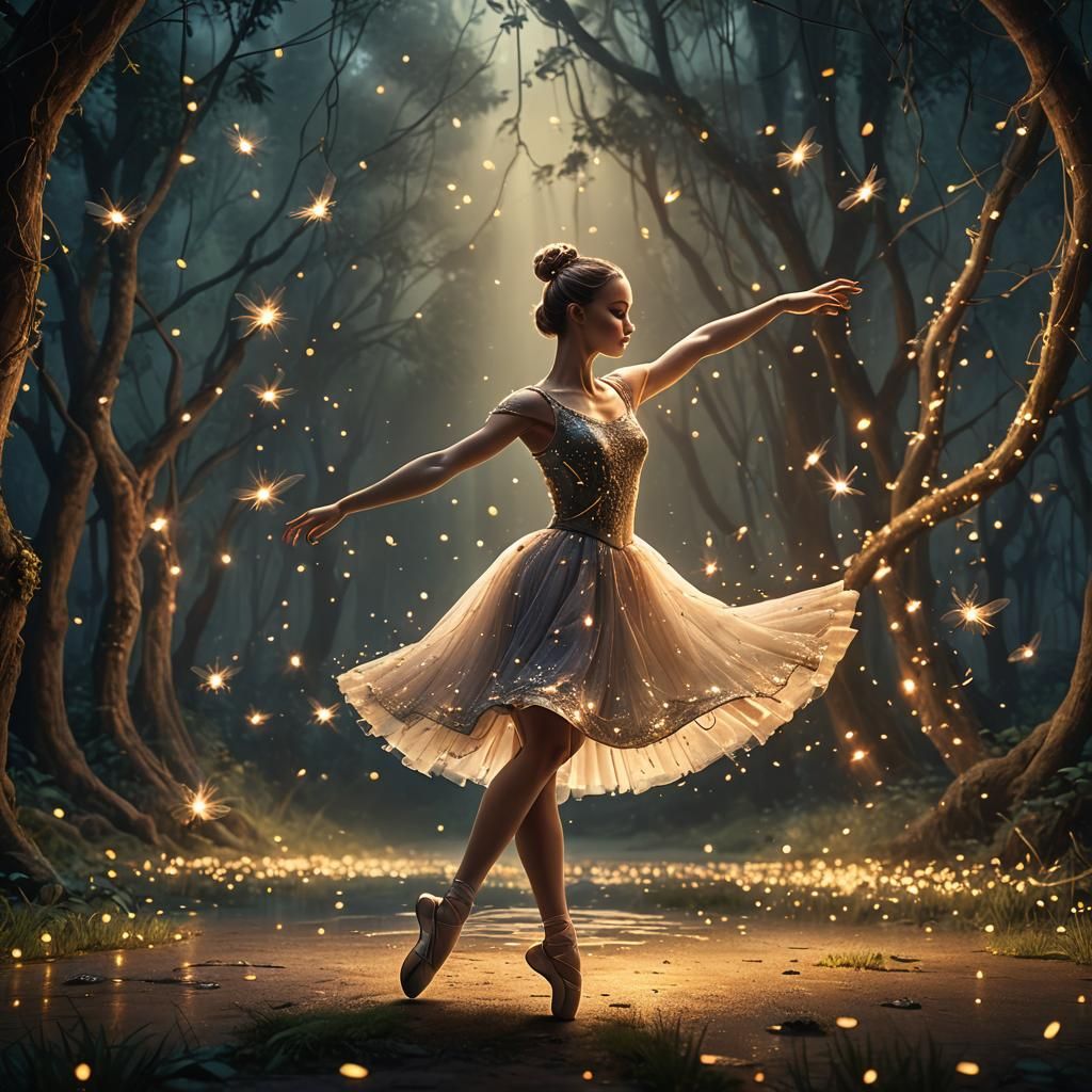 Ballerina Dreams in the Firelight  by @Lynbrook Mutt - Mike