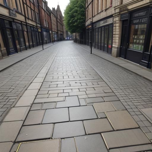 Loose paving stones on Leeds pavements