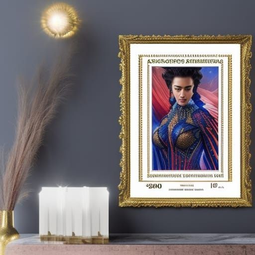 Stamps Collector's Postcard AI Generated Artwork NightCafe Creator