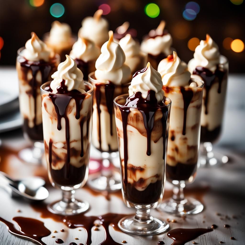 The BEST Ghirardelli Hot Fudge Sundae's AI Generated Artwork