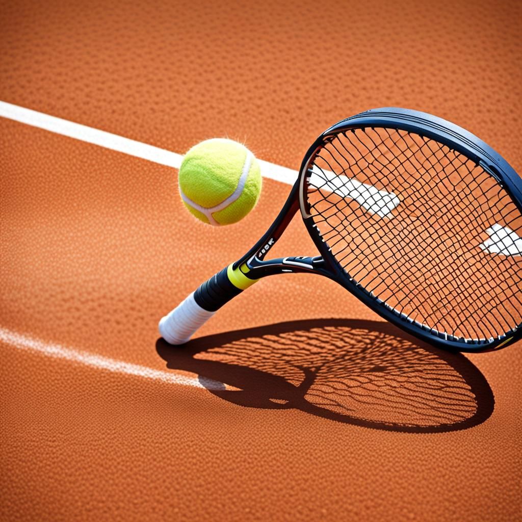sur un terrain de tennis une balle a vive allure entre dans ...