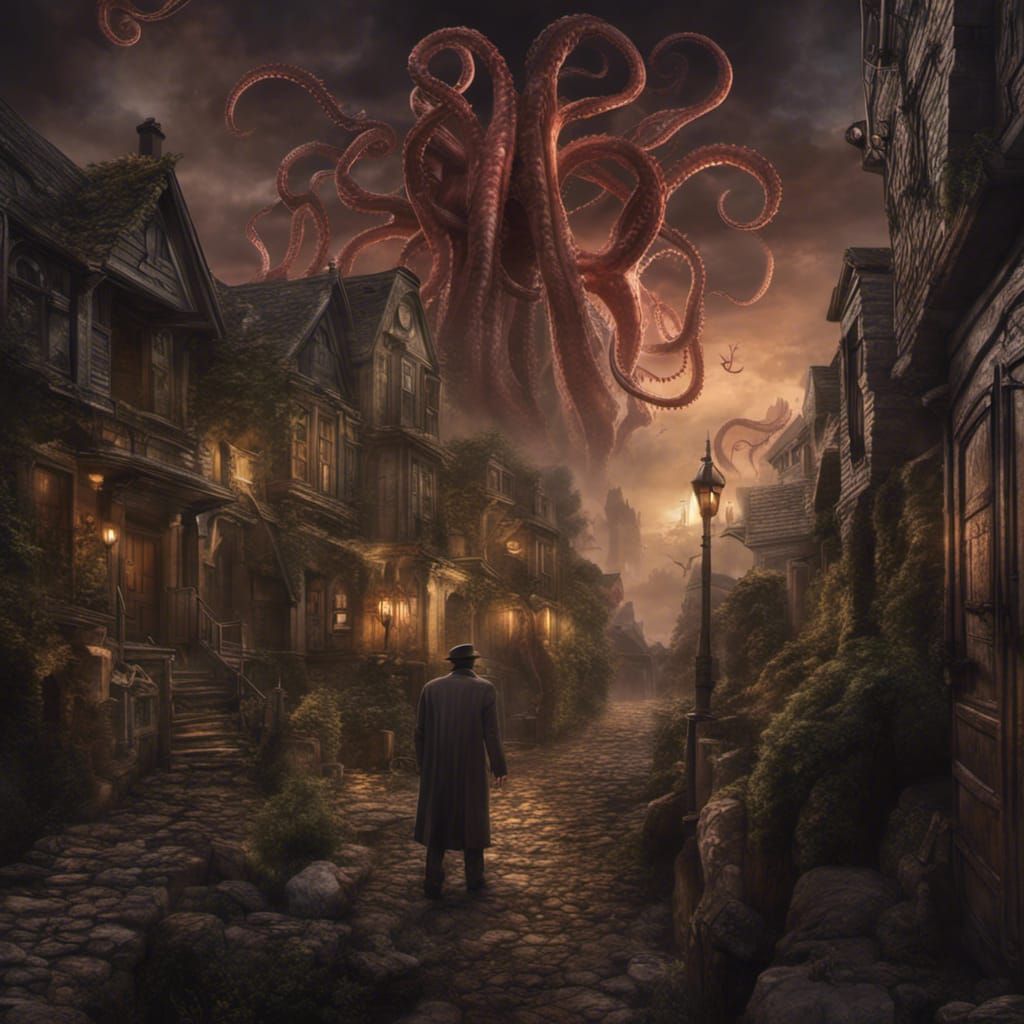 City at the edge of madness  by @NeonGothicBlood