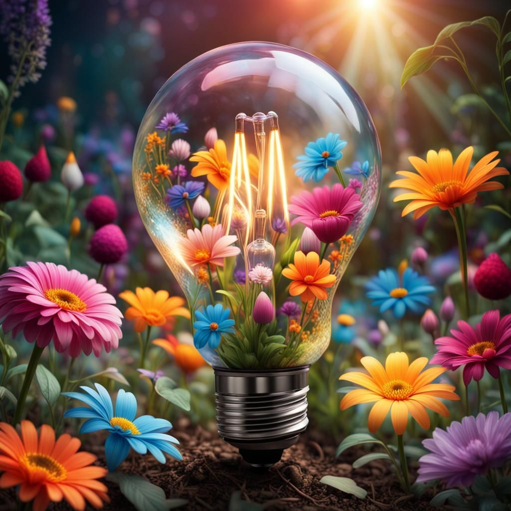 Flower Garden 2 AI Generated Artwork NightCafe Creator