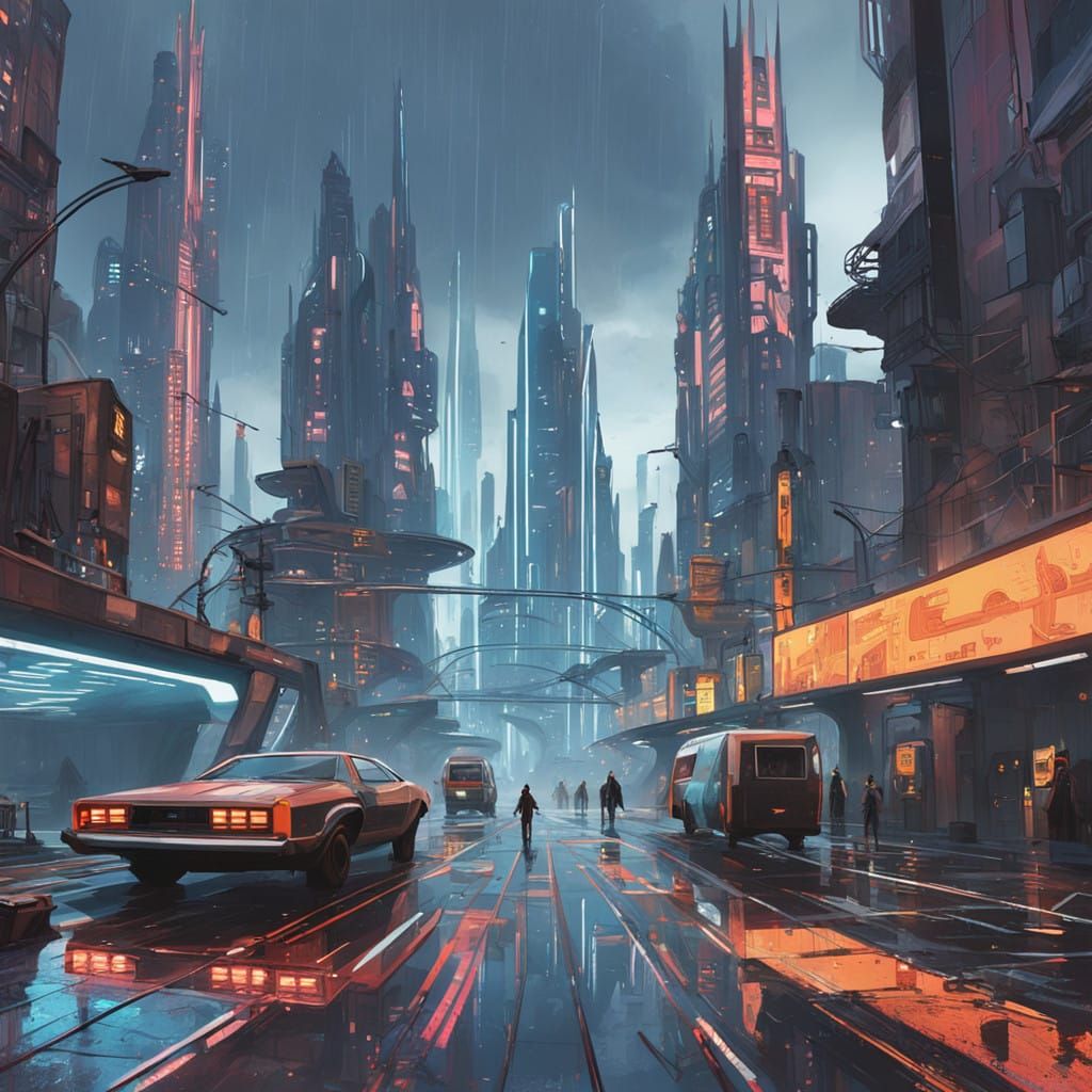 Dystopian Metropolis Unfolds in 2025