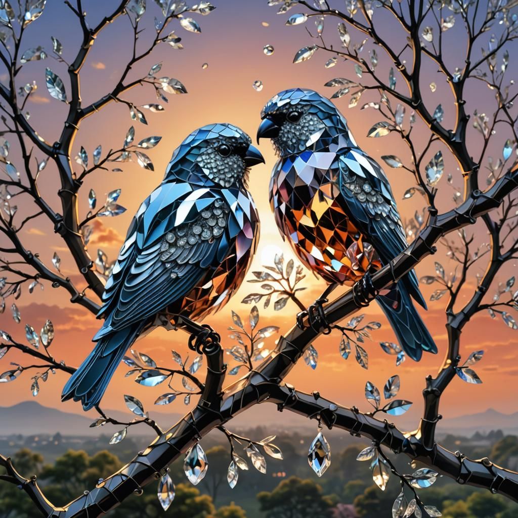 Love Birds  by @PigmentedArts