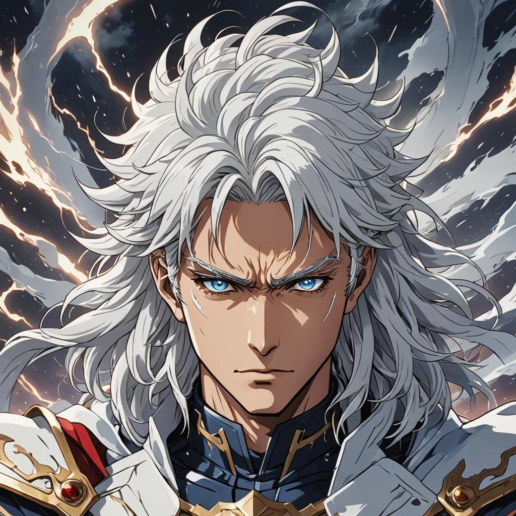 Super Godly White Hair Thunder Prince