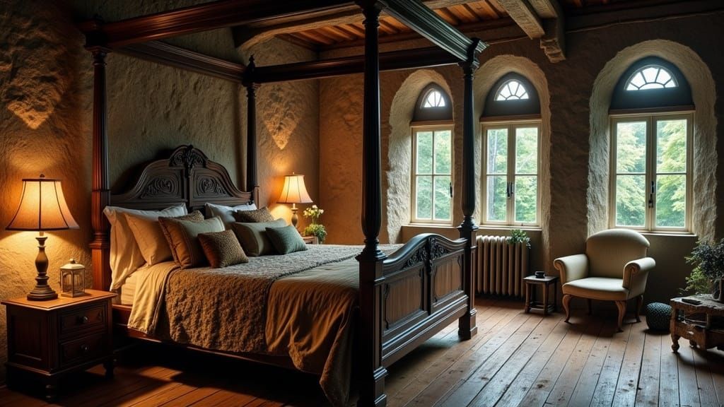 rustic bedroom