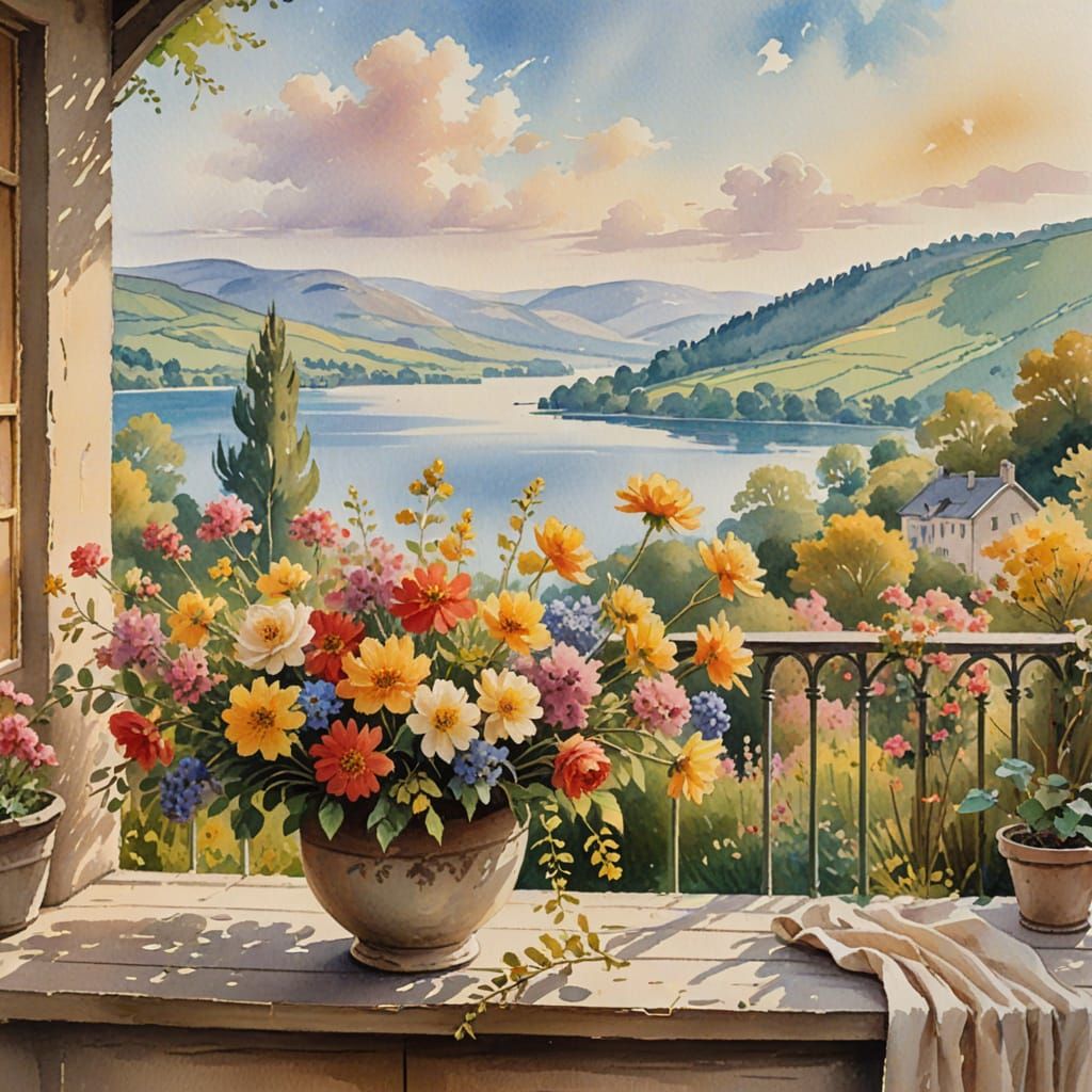 Lake View from the Balcony   by @Unforgotten Utopia