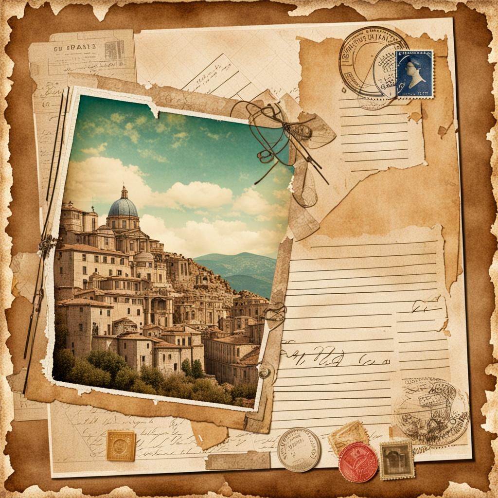 Junk journal page