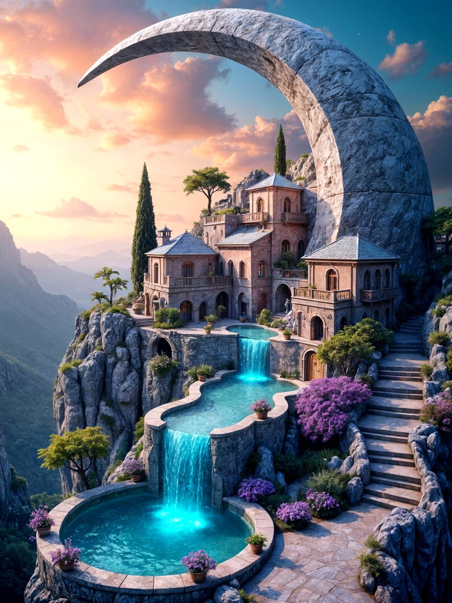 Fantasy villa  by @OneMich01