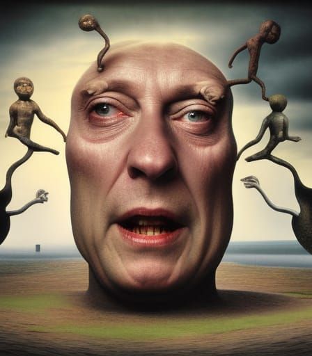 Surreal Insectoid Dreamscape in Stop Motion Style