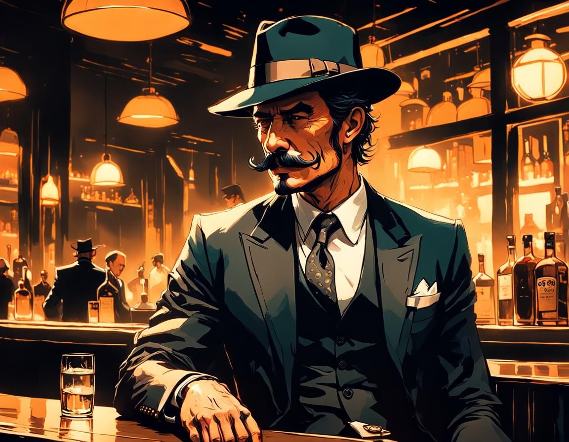 Inkpunk Man in Fedora, Concept Art