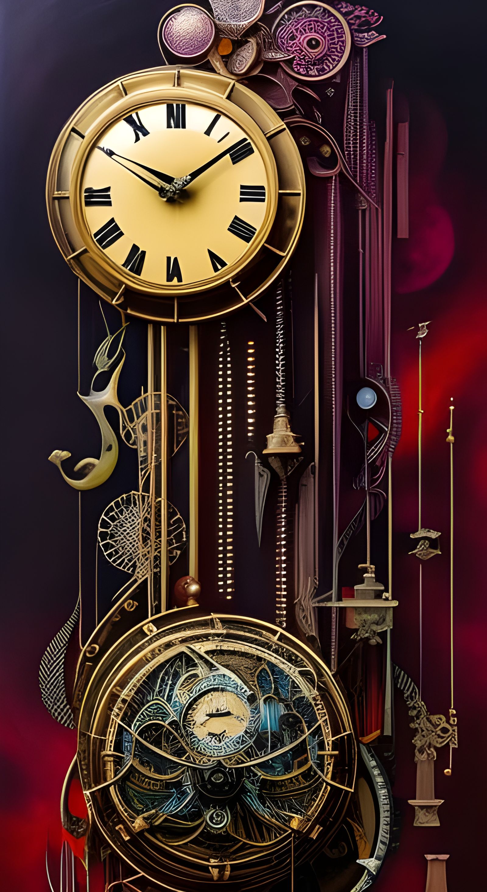 Abstracted Clock  by @Trunk Monkey